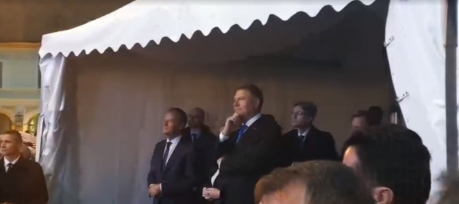 Klaus Iohannis si Donald Tusk, la Sibiu