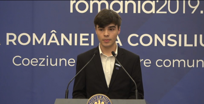 Rareş Voicu, ambasador junior al României la Uniunea Europeană