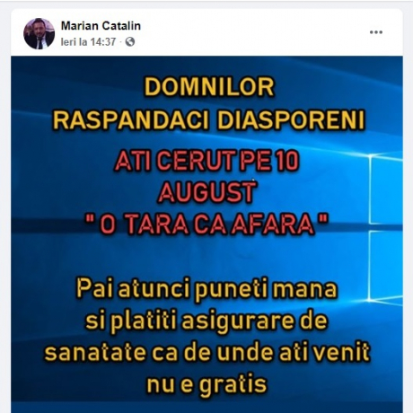 sursa foto: Marian Cătălin Rădulescu / Facebook