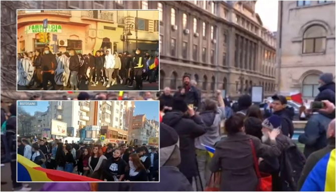 O nouă zi de proteste în România: „Jos masca! Libertate!”