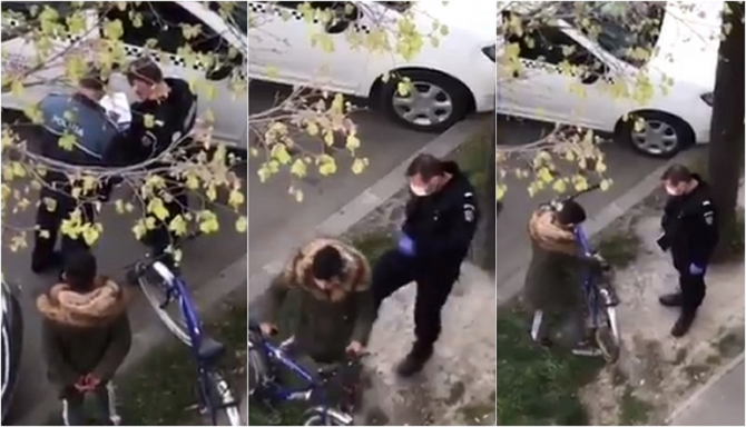 Românii, revoltați după un clip viral în care un jandarm lovește cu brutalitate un copil „Jigodie! Ce ți-a făcut, cretinule” 