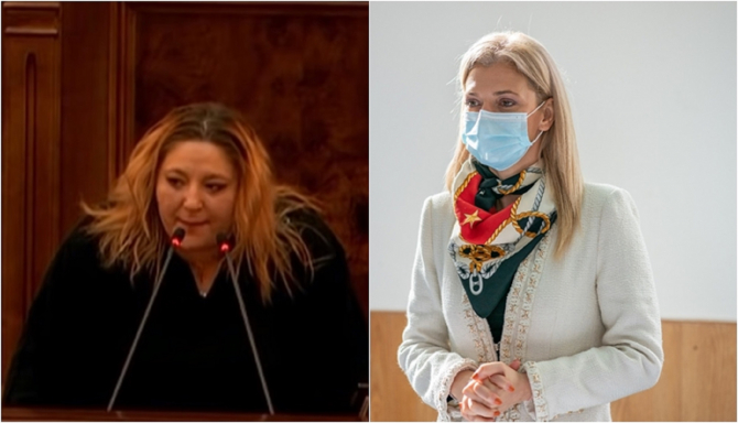 Alina Gorghiu cere sancţionarea Dianei Şoşoacă „Nu poartă mască de protecţie în sala de plen şi instigă la ură”