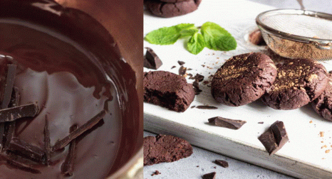 Fursecuri de ciocolată neagră, fără zahăr. Ușor, rapid și gustos. Rețeta pas cu pas