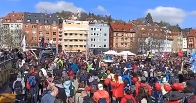 Proteste Germania (captura video RT)