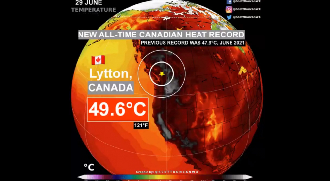 230 de morți din cauza temperaturilor de aproape 50 de grade din Canada. ONU cere acțiune împotriva schimbărilor climatice