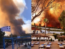 Incendii Grecia. sursa foto: Twitter
