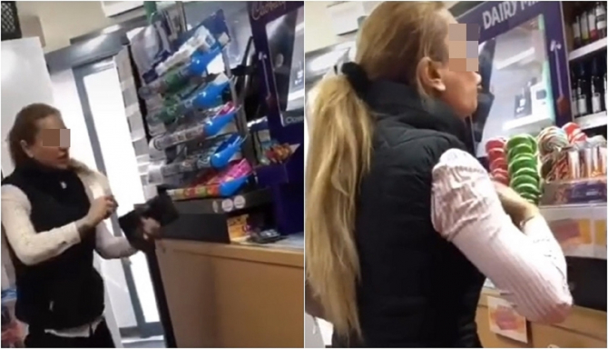 Anglia. O româncă a încercat să plătească cu bani falși la un magazin „Four hour gigy-gigy for this money” - VIDEO VIRAL