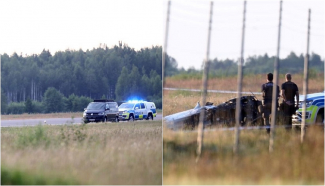 Suedia. Un avion s-a prăbuşit, la puţin timp după decolare. Nu există niciun supraviețuitor. FOTO: colaj capturi dw.com