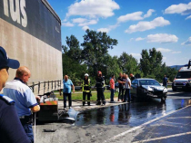 Automobil, lovit de un TIR în Bistrița-Năsăud. Două femei au fost rănite Sursa - someseanul.ro.