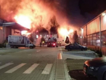 Incendiu uriaș în Parcul Industrial din Cluj-Napoca. S-a emis avertizare Ro-Alert.