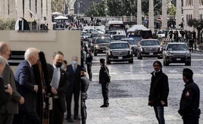 Un român a făcut accident cu o mașină din coloana oficială a lui Joe Biden, la Roma