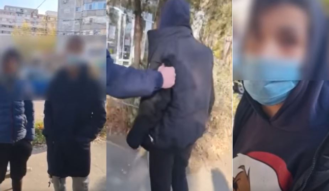 Un român a fost amenințat, în plină stradă. Un adolescent a scos un cuțit, deranjat de observațiile primite