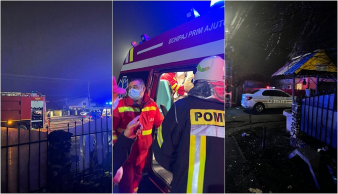 Explozie într-un magazin din România. Mai multe victime
