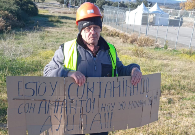Spania. Muncitor român, în greva foamei. Marian, strigăt disperat de ajutor: „Am fost contaminat cu azbest și m-au concediat“
