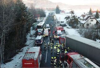 Șofer român de TIR, implicat într-un accident grav în Austria (Sursa: kaernten.orf.at)