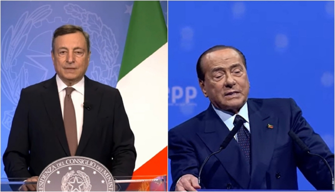 Mario Draghi şi Silvio Berlusconi, în cursă pentru preşedinţia Italiei