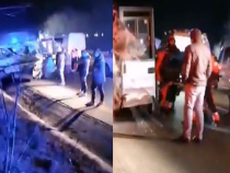 Autocar cu 60 de români, implicat într-o coliziune rutieră. Un tânăr, la volanul unui automobil, a murit pe loc.