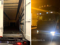 Camion, oprit în vama Nadlac. Șoferul român, luat la întrebări, după ce polițiștii au deschis lăzile pentru paleți 