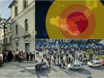 Cutremur în Italia. Oamenii au ieșit speriați pe străzi. Seismul, resimțit în mai multe orașe. FOTO: colaj capturi ilmattino.it