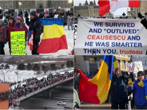 Mii de români, la protestele de amploare din Canada. Trudeau: „Blocajele sunt inacceptabile”. FOTO: colaj capturi video Antena 3