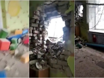 Tensiunile iau amploare în Donbas: Grădiniță, bombardată. Localnicii s-au adăpostit în subsoluri 