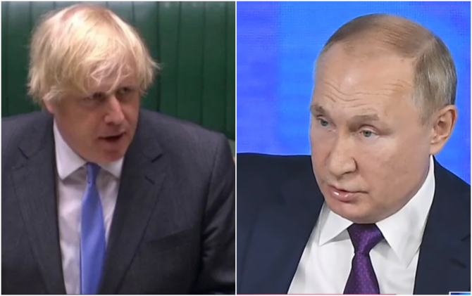Putin s-a supărat pe Boris Johnson și îl interzice în Rusia