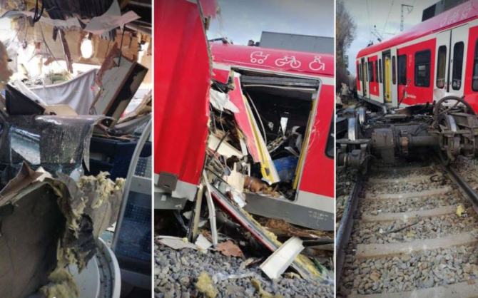 Două trenuri s-au ciocnit în Germania. Există victime