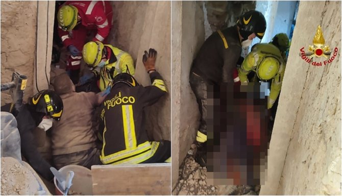 Italia. Muncitor român, prins sub dărâmături după un teribil accident - FOTO: capturi primadituttoverona.it