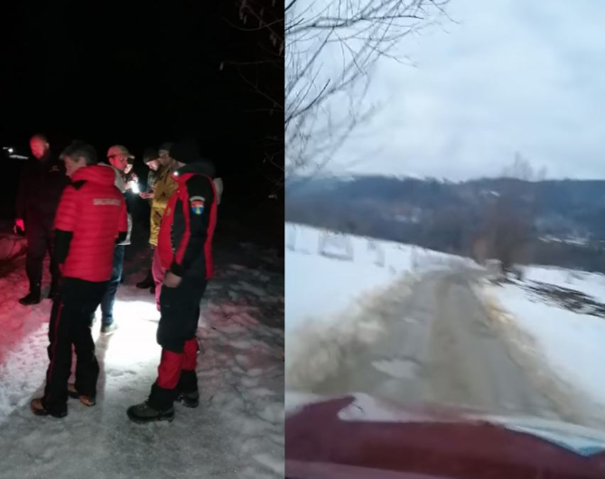 Trei refugiaţi ucraineni, blocaţi în zăpadă, în munţii Maramureșului, au cerut ajutorul salvatorilor