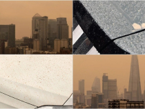 Norul de praf din Sahara lovește Marea Britanie: „Ploaia de sânge” a ajuns în Londra - FOTO
