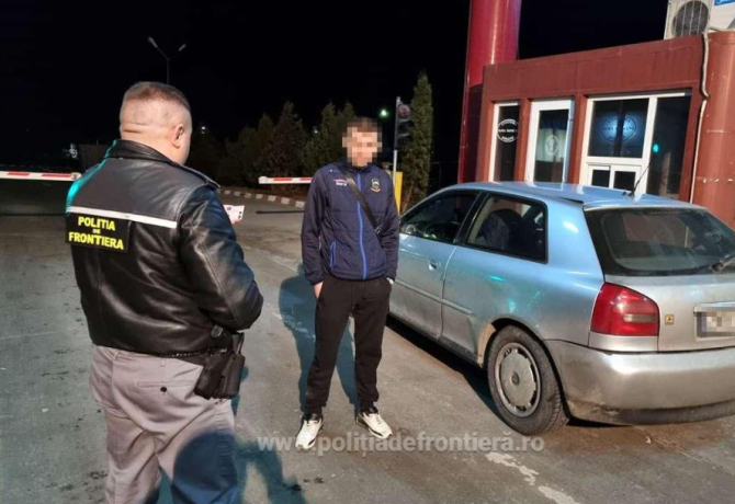 Automobil, înmatriculat în Lituania, oprit la frontieră. Șoferul s-a ales cu dosar penal, după ce polițiștii au verificat baza de date