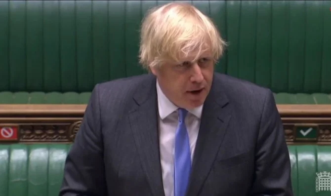 Premierul britanic, Boris Johnson, speră să obţină o reacţie dură din partea NATO la criza din Ucraina