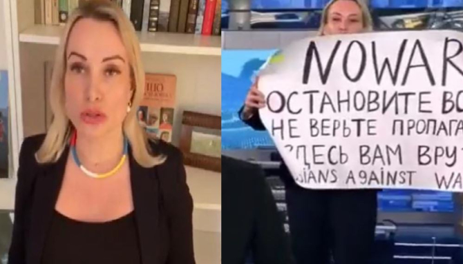 Jurnalista care a protestat în direct la TV faţă de războiul din Ucraina  Majoritatea ruşilor sunt împotrivă 