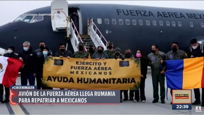 Forțele aeriene mexicane în România: Întoarcerea cetățenilor evacuați din Ucraina este complicată