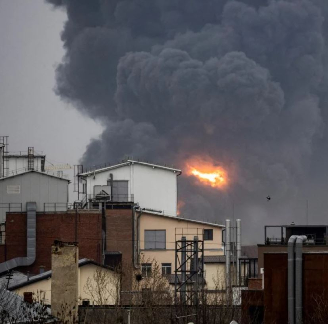 Orașul ucrainean Lvov, lovit de 5 rachete. Primarul anunță șase moți și opt răniți, printre care și un copil.