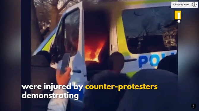 Suedia: Poliția a fost atacată într-o nouă manifestaţie împotriva extremei drepte. Nouă agenți sunt răniți, VIDEO