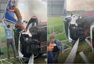 Ungaria. Șofer român de TIR, accident cumplit pe M5. Salvat în ultimul moment din cabina în flăcări: „Mi-a spus că a adormit la volan”