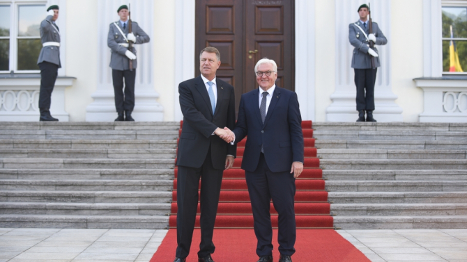 Klaus Iohannis îl primește la Cotroceni pe președintele Germaniei 