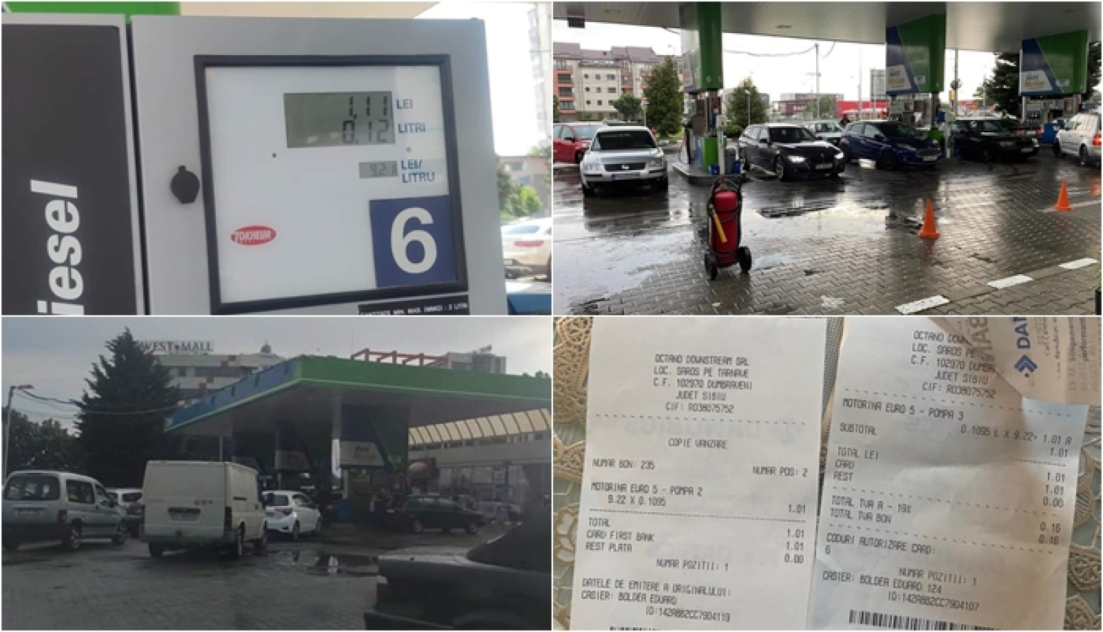 Protest în benzinăriile din România. Mai mulți șoferi au alimentat de 1 leu  și au plătit cu cardul. Stații de carburanți blocate - FOTO | Stiri Diaspora