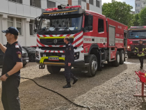 Incendiu la spitalul de copii din Iași. Pompierii intervin / Foto: Mediafax