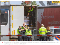 Olanda. Un șofer român de TIR a spart recordul de migranți din camion: „Nu știa că se aflau în remorca lui”. FOTO: captură tubantia.nl