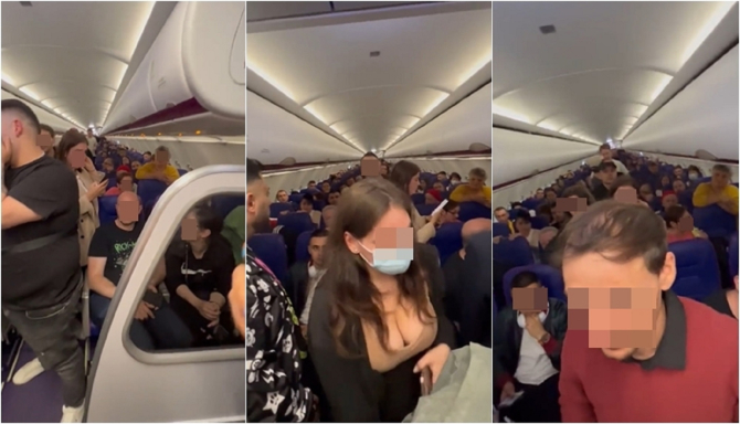 Haos pe un aeroport din Anglia. Zeci de români, debarcați din avion după ce au stat ore întregi pe pistă: „Avem nevoie de ajutor!” - VIDEO