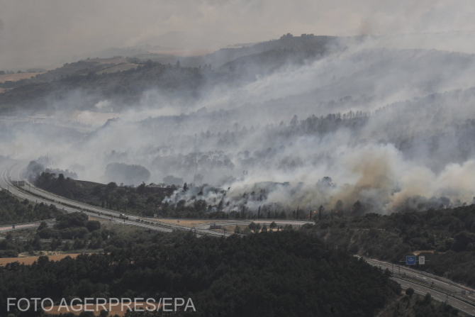Incendii de vegetație în Spania (Sursa foto: Agerpres)