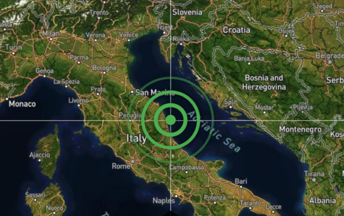 Italia, zguduită de un cutremur puternic: În ce zone s-a simțit seismul. FOTO: captură Twitter @ChileAlertaApp