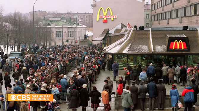 Noua versiune de McDonald's din Rusia își dezvăluie logo-ul / Foto: Captură video youtube