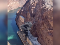Nevada. Explozie URIAȘĂ la barajul Hoover: O minge de fum acoperă cerul - VIDEO / Foto: Captură video youtube
