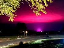 O strălucire stranie pe cer derutează un oraș australian și scoate la iveală o fermă de canabis / Foto: Captură video youtube
