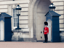 Căldură insuportabilă în Londră! Gărzile Reginei au mărșăluit cu un pahar cu apă, către un camarad aflat la datorie în fața Palatului Buckingham / Foto: Unsplash
