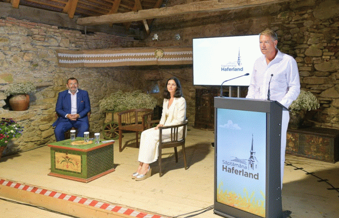 Klaus Iohannis și Nicolae Ciucă, la Festivalul Săptămâna Haferland, dedicat culturii săsești din Transilvania
