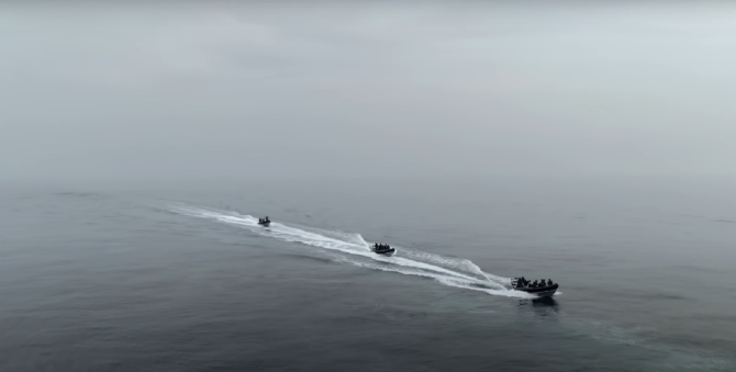 Păzea, Putin! Royal Marines deschid focul cu mitraliere grele din navele de debarcare, alături de aliații olandezi - VIDEO / Foto: Captură video youtube